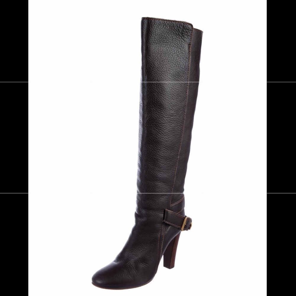 100% Authentic Chloe Leather Knee High Boots
